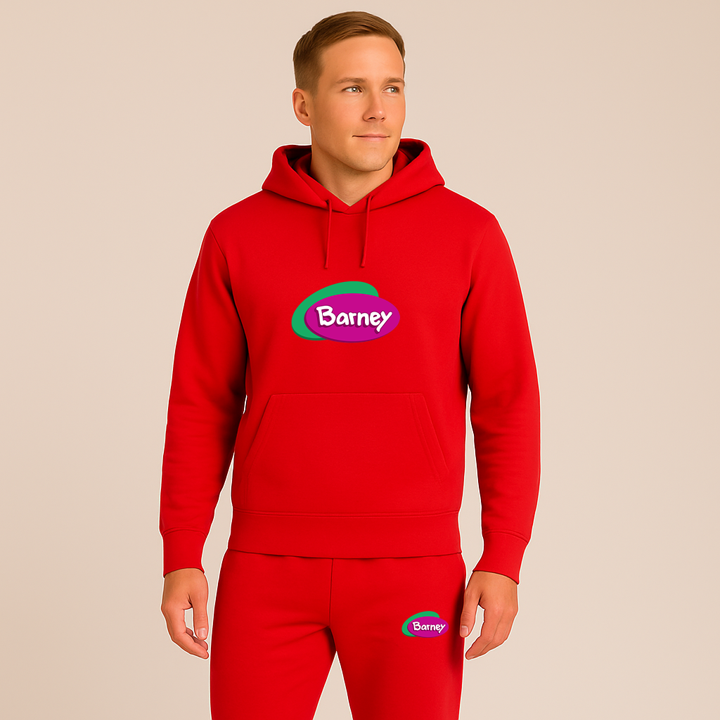 Men's Barney Show Hoodie Joggers Set