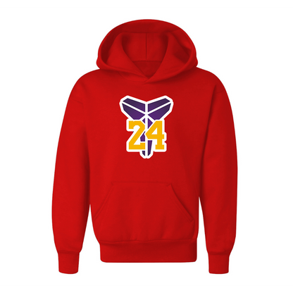 Youth Kids Kobe Bryant Mamba 24 Pullover Hoodie