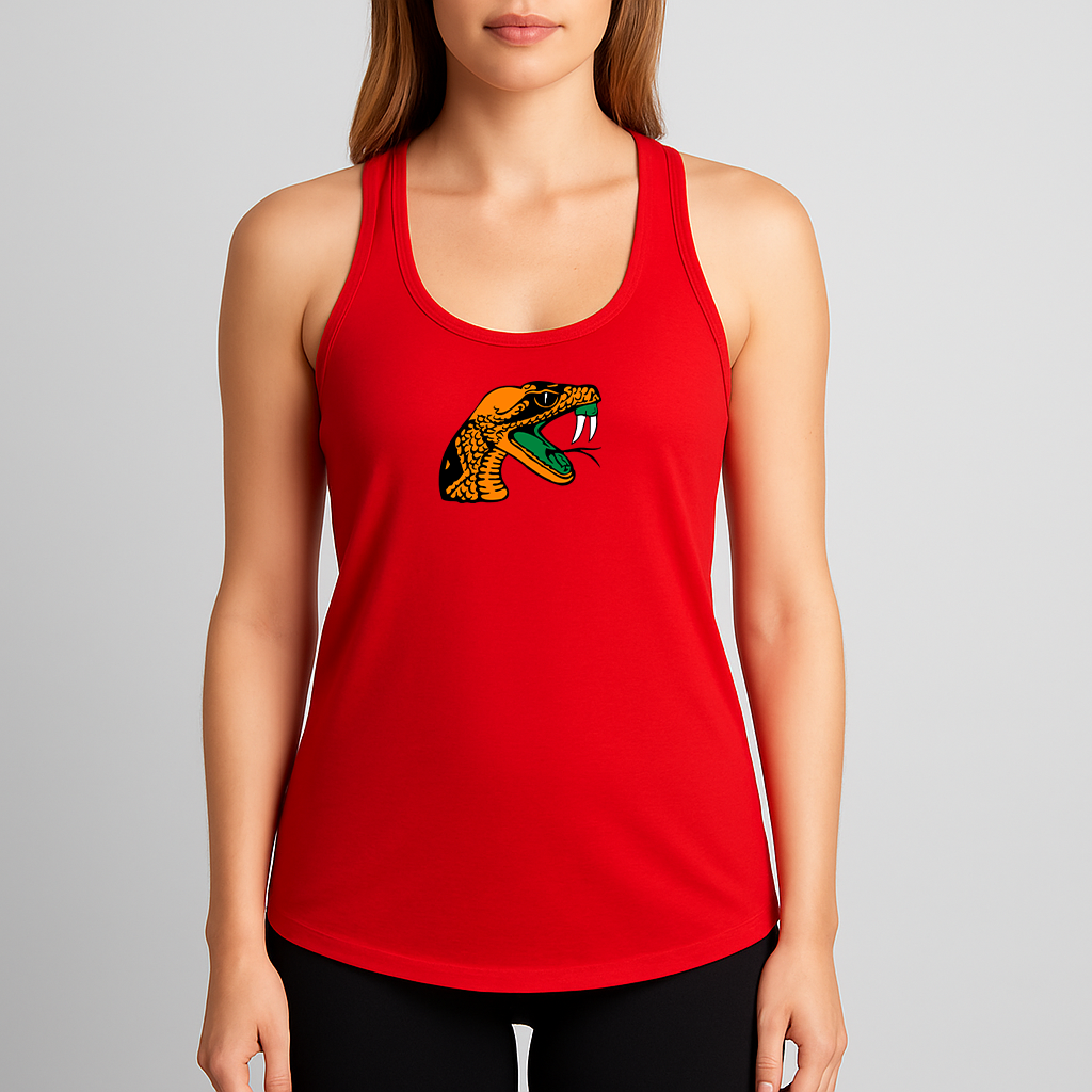 Women's Florida AM Rattlers Logo Next Level Ideal Racerback Tank