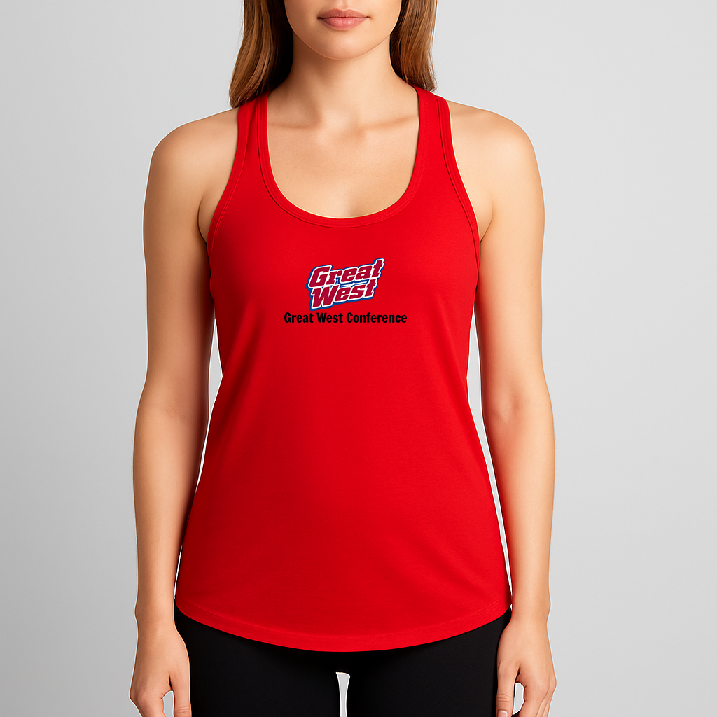 Women's Great West Conference Logo Next Level Ideal Racerback Tank