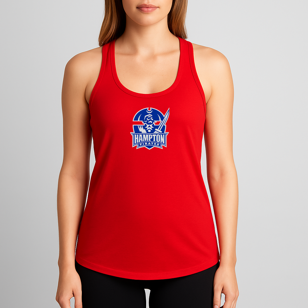 Women's Hampton Pirate Logo Next Level Ideal Racerback Tank