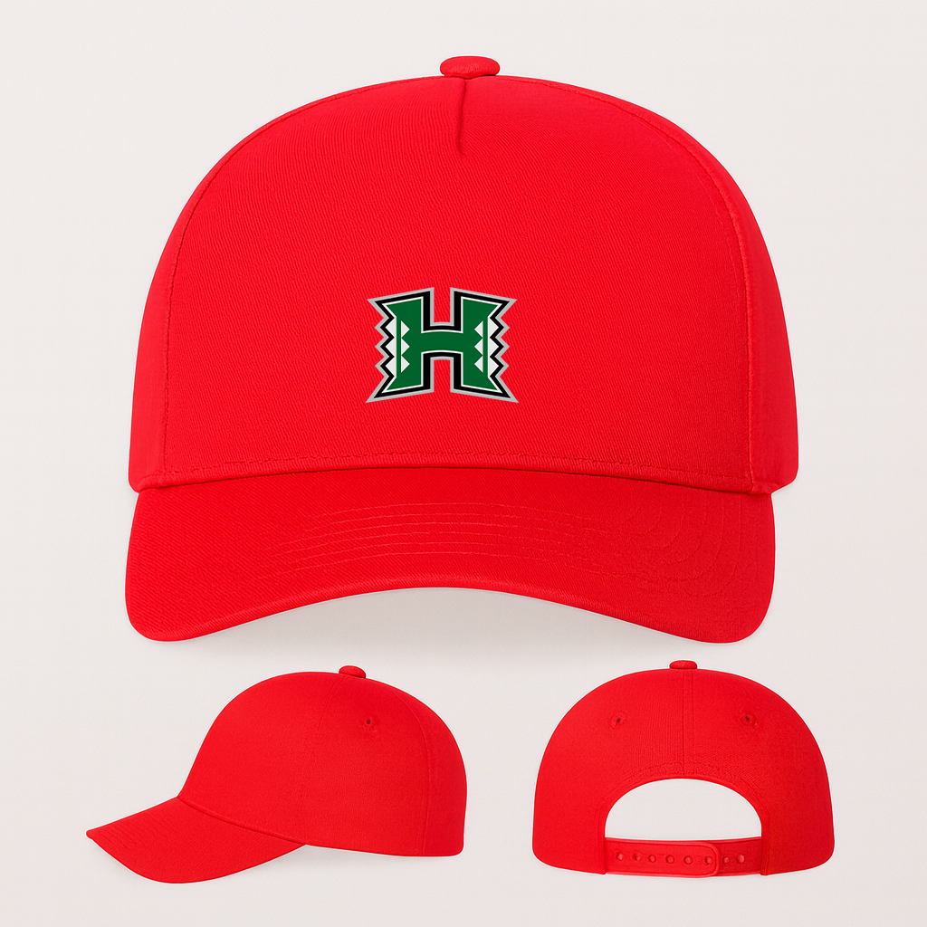 Hawaii Warriors Logo Five Panel Twill Snapback Cap
