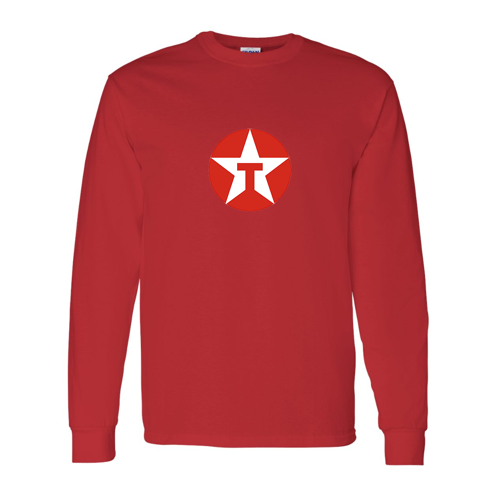 Men's Texaco Logo Gildan Heavy Cotton Long Sleeve T-Shirt
