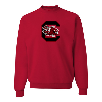 Men's South Carolina Gamecocks Logo  JERZEES NuBlend Crewneck Sweatshirt