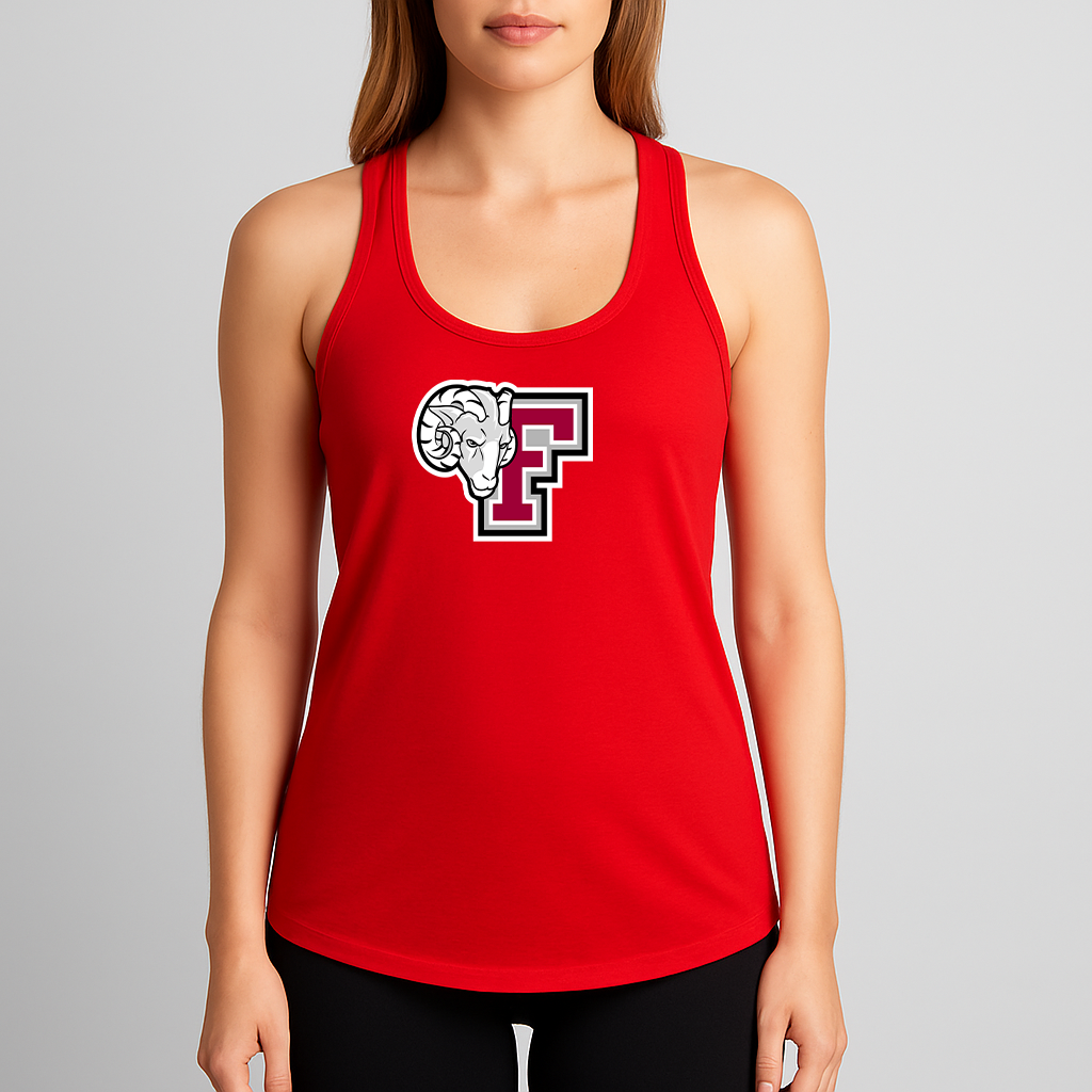 Women's Fordham Rams Logo Next Level Ideal Racerback Tank