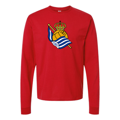 Men's Real Sociedad FC Long Sleeve T-Shirt