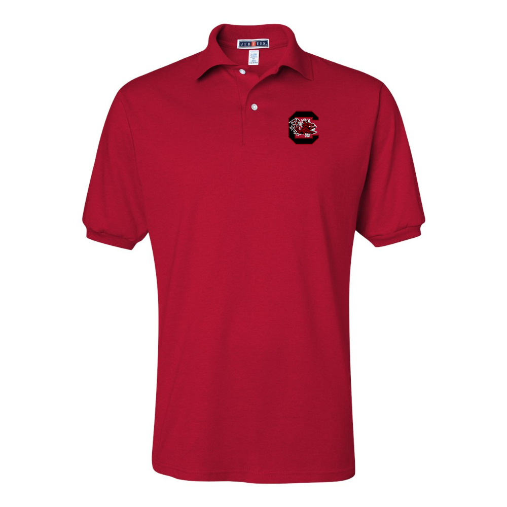 Men's South Carolina Gamecocks Logo JERZEES  SpotShield polo