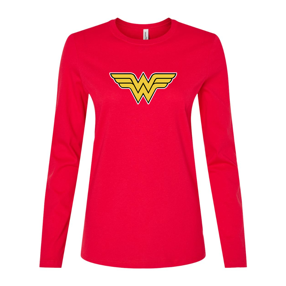 Women's Wonder Woman Superhero Long Sleeve T-Shirt