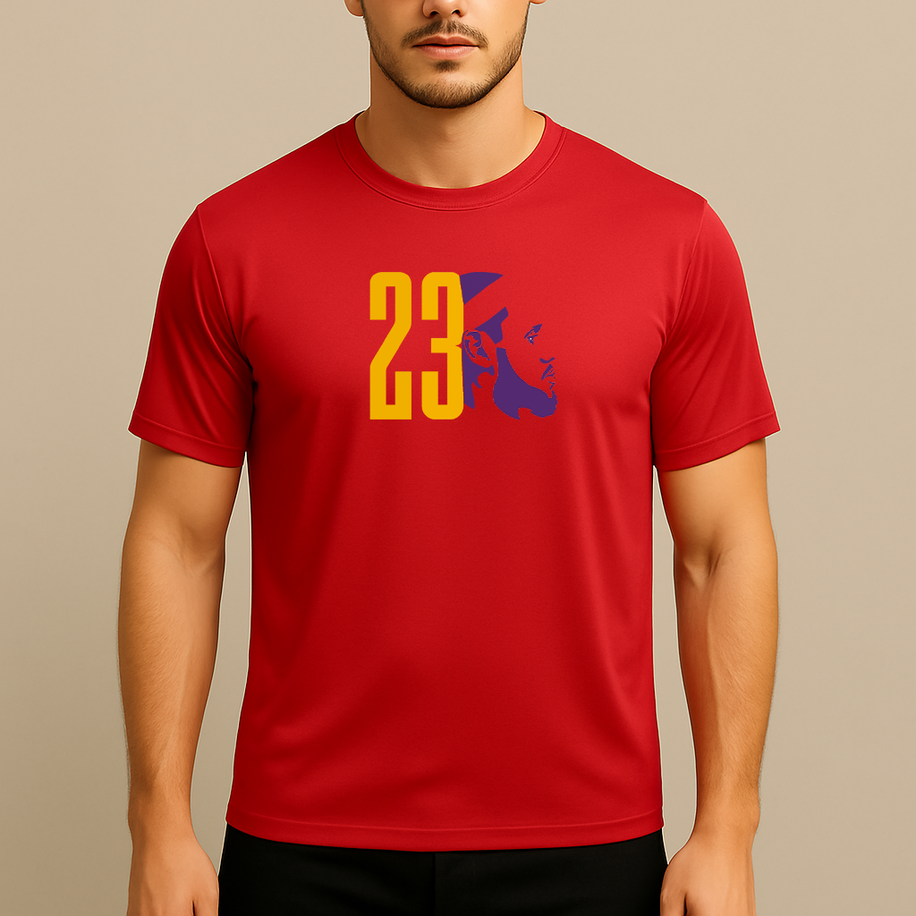 Men's Lebron James 23 Sports Polyester T-Shirt