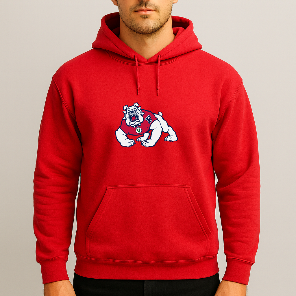 Men's Fresno State Bulldogs Logo Pullover Hoodie