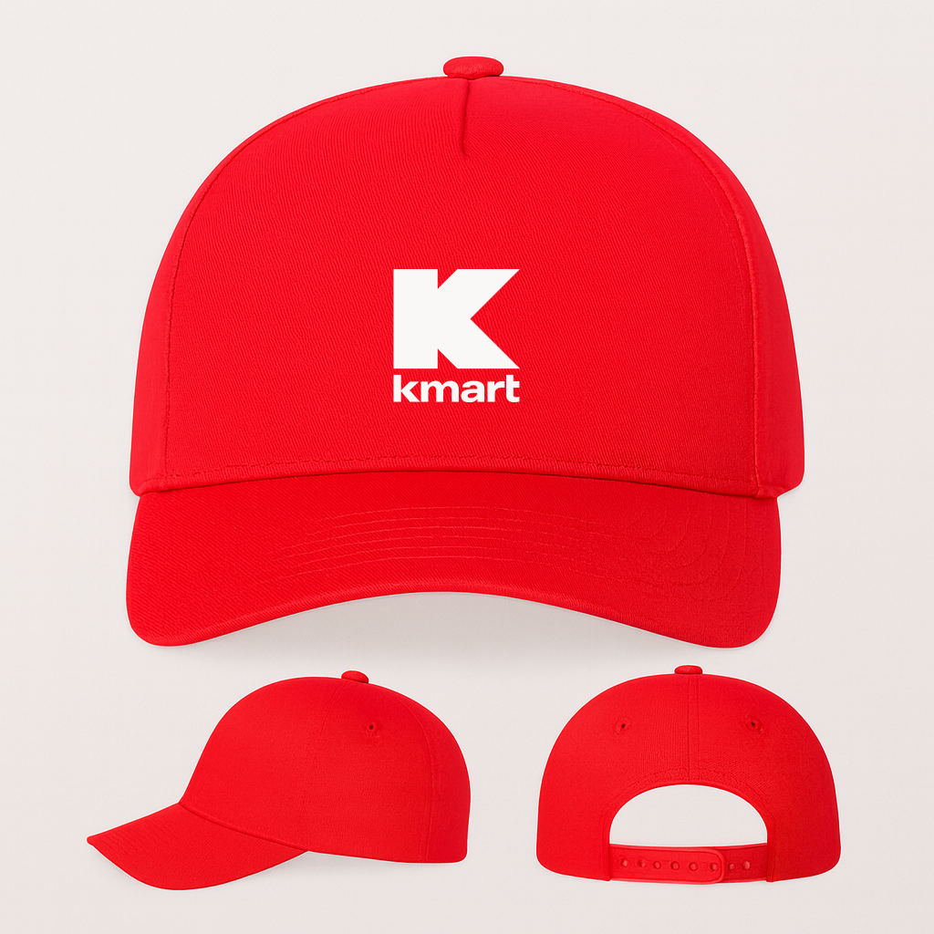 Kmart Logo Five Panel Twill Snapback Cap