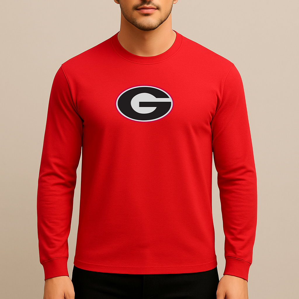 Men's Georgia Bulldogs Logo Long Sleeve T-Shirt