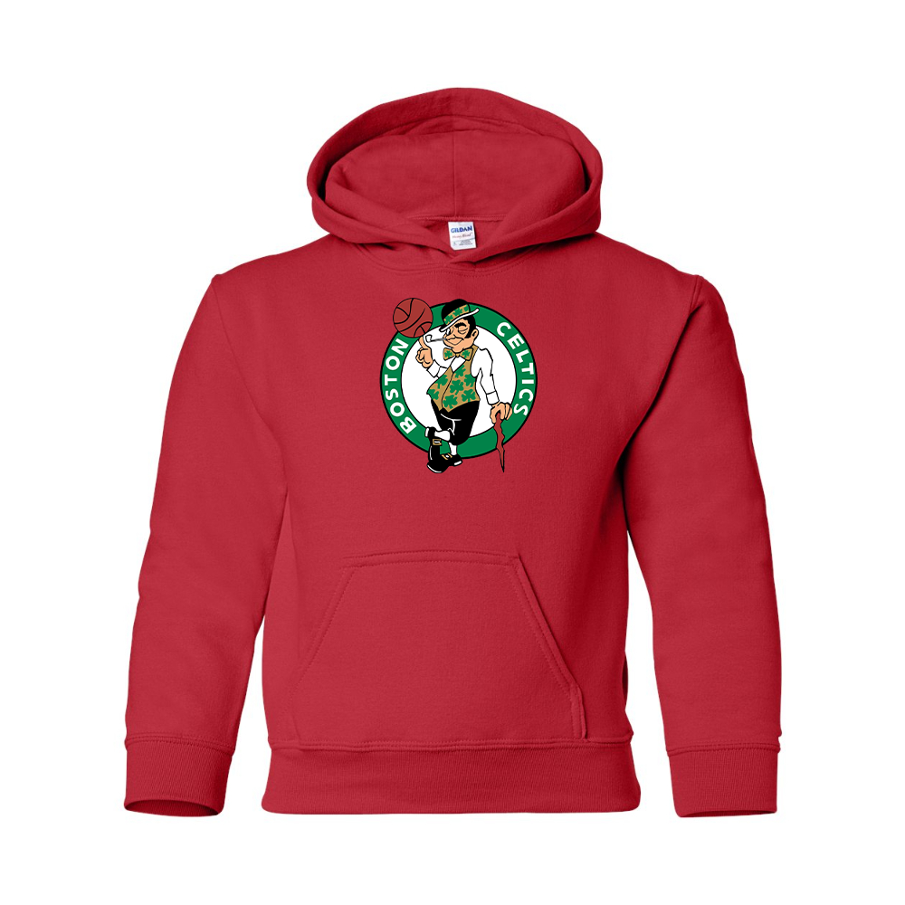 Youth Boston Celtics Logo Gildan Heavy Blend  Hooded Sweatshirt