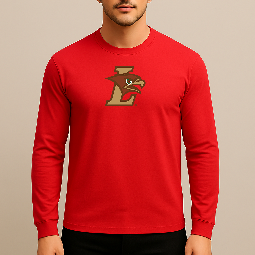 Men's Lehigh Mountain Hawks Logo Long Sleeve T-Shirt
