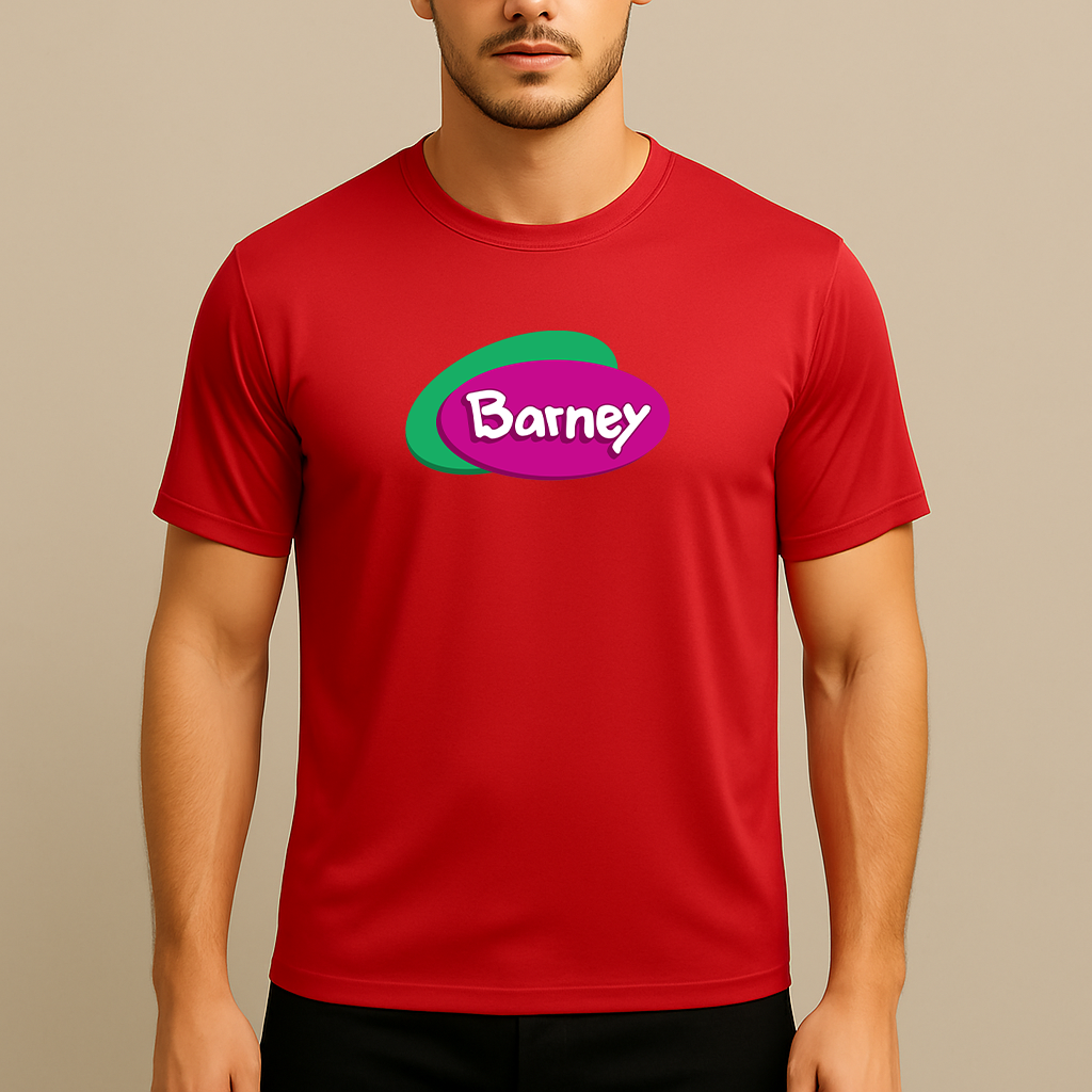 Men's Barney Show Polyester T-Shirt