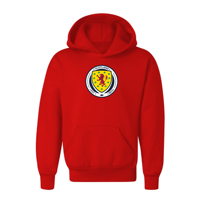 Youth Kids Scotland National Soccer Team Pullover Hoodie
