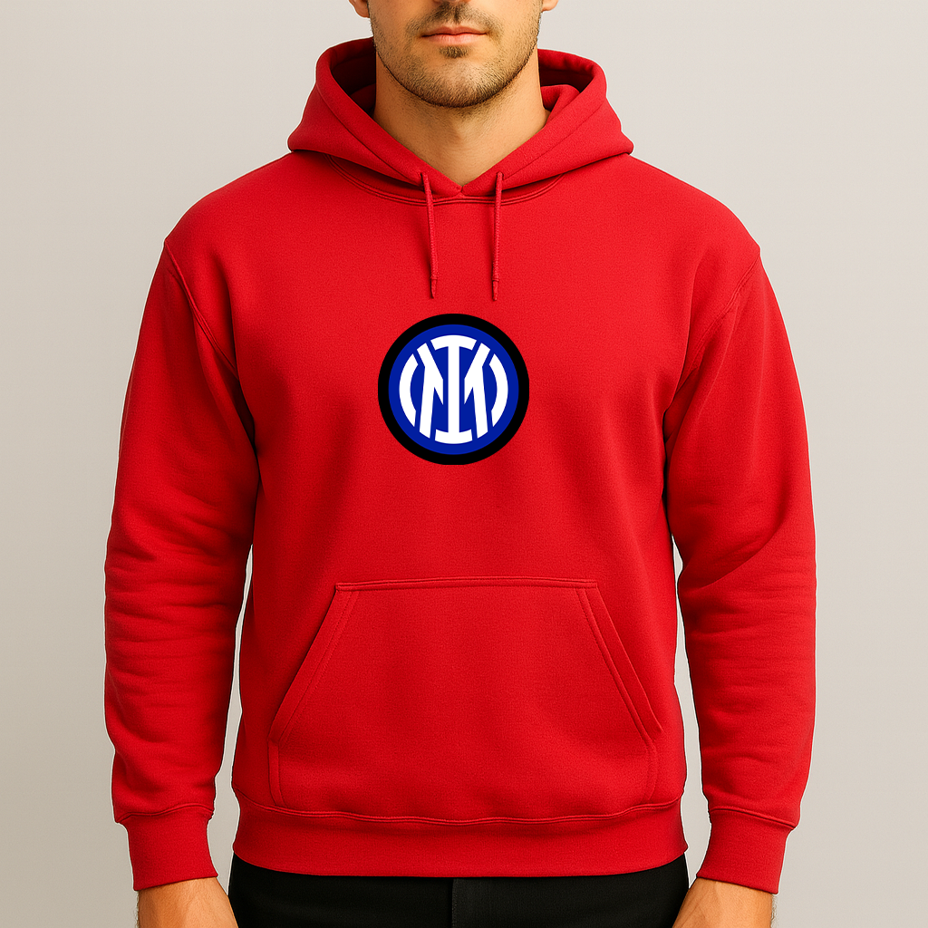 Men's Inter Milan 2025 Soccer Logo Pullover Hoodie