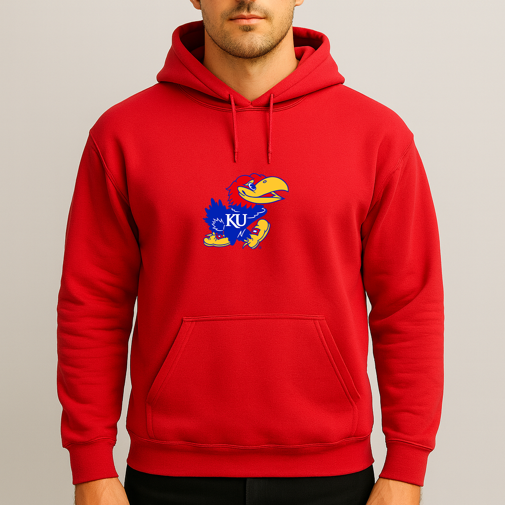 Men's Kansas Jayhawks Logo Pullover Hoodie