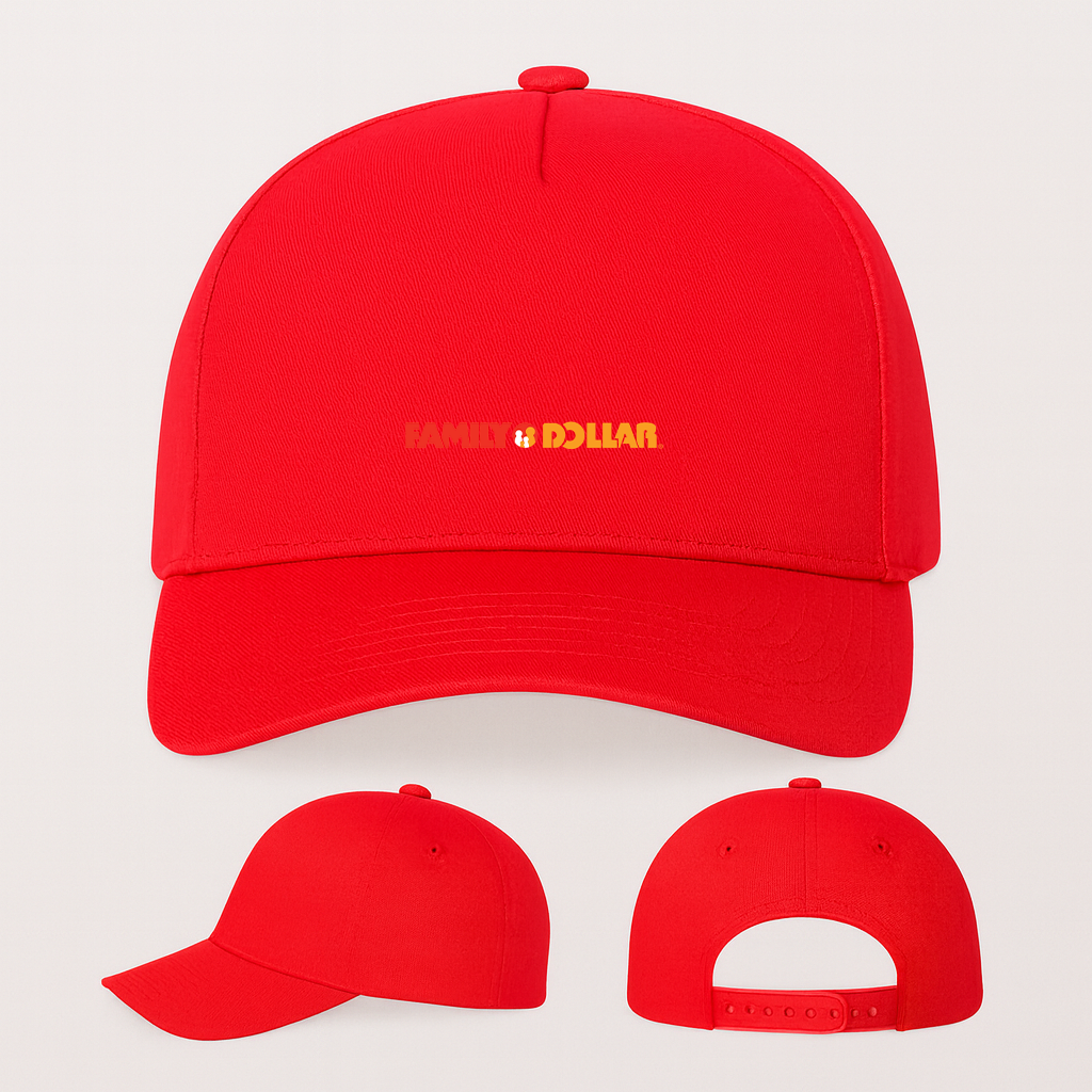 Family Dollar Logo Five Panel Twill Snapback Cap