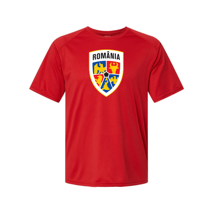 Men's Romania National Soccer Team Performance T-Shirt