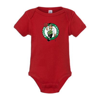 Boston Celtics Logo Rabbit Skins Infant Baby Rib Bodysuit