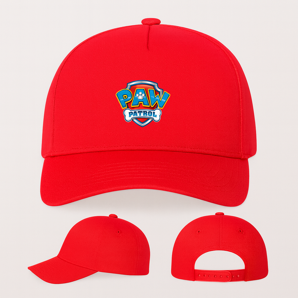 Paw Patrol Cartoon Five Panel Twill Snapback Cap