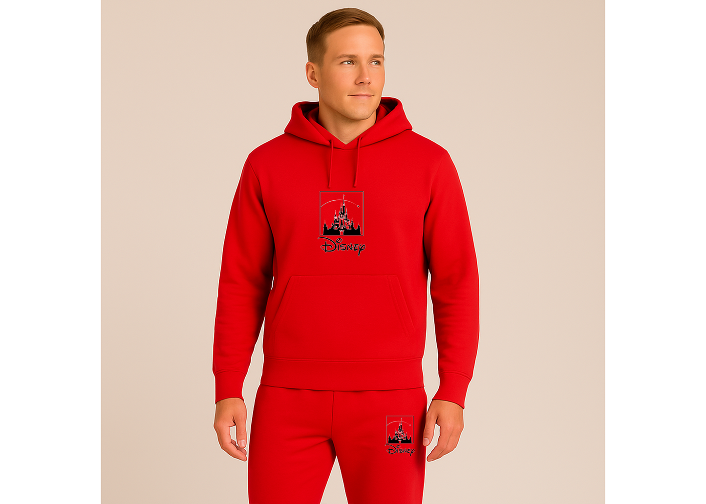 Men's Walt Disney Cartoon Hoodie Joggers Set