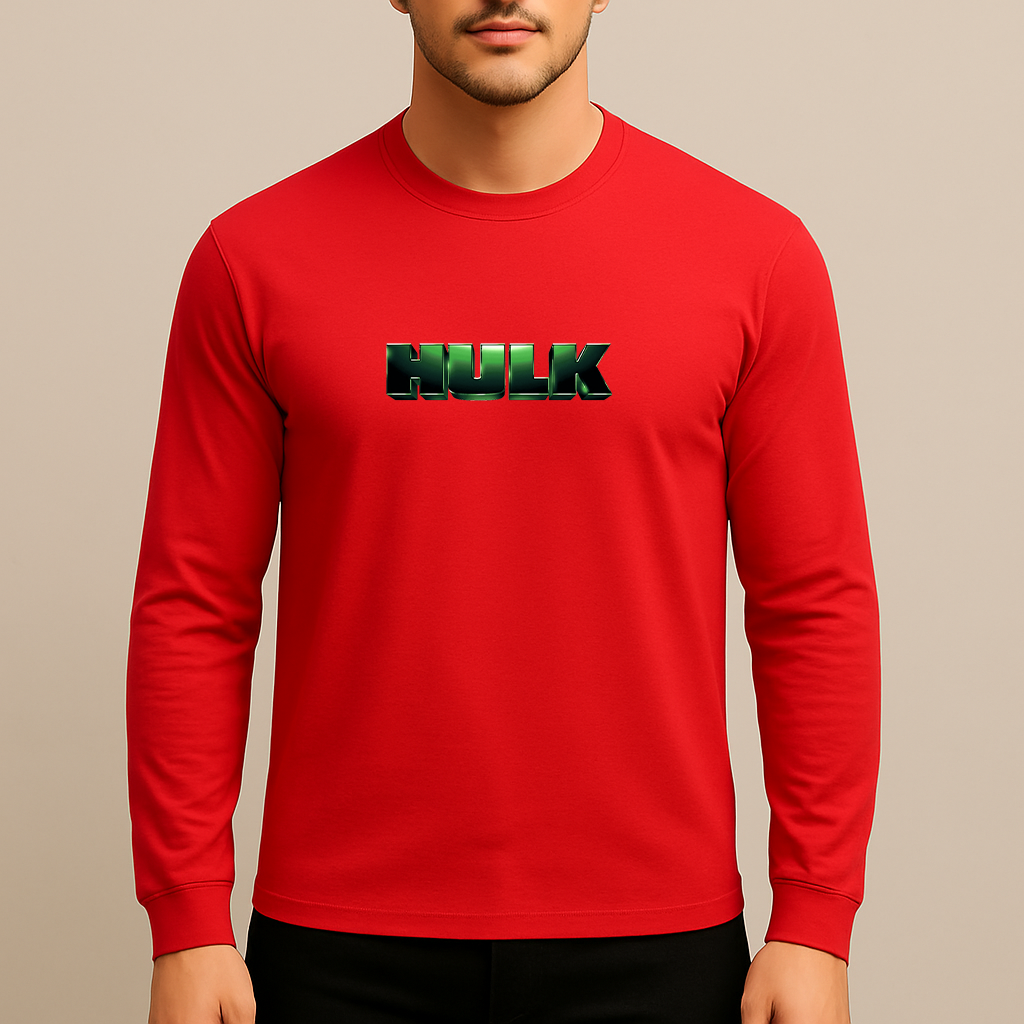 The Hulk Marvel Superhero Long Sleeve T-Shirt