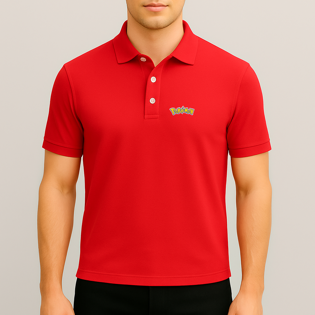 Men's Pokemon Cartoon Dry Blend Polo
