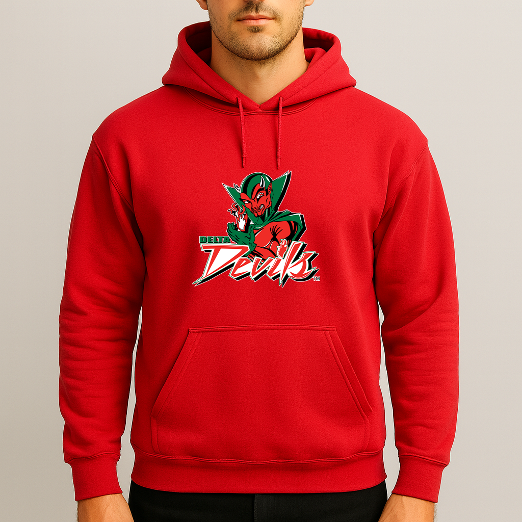 Men's MVSU Delta Devils Logo Pullover Hoodie