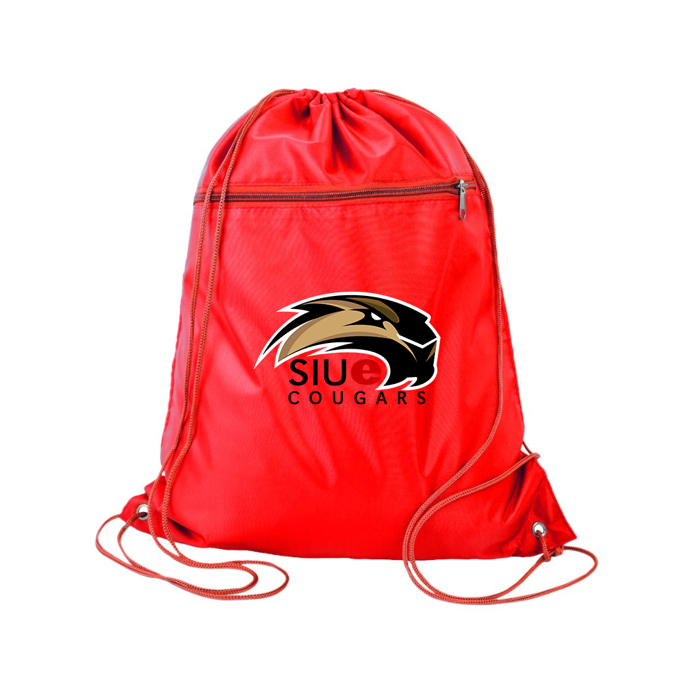 SIU Edwardsville Cougars Logo Q-Tees - Polyester Cinchpack
