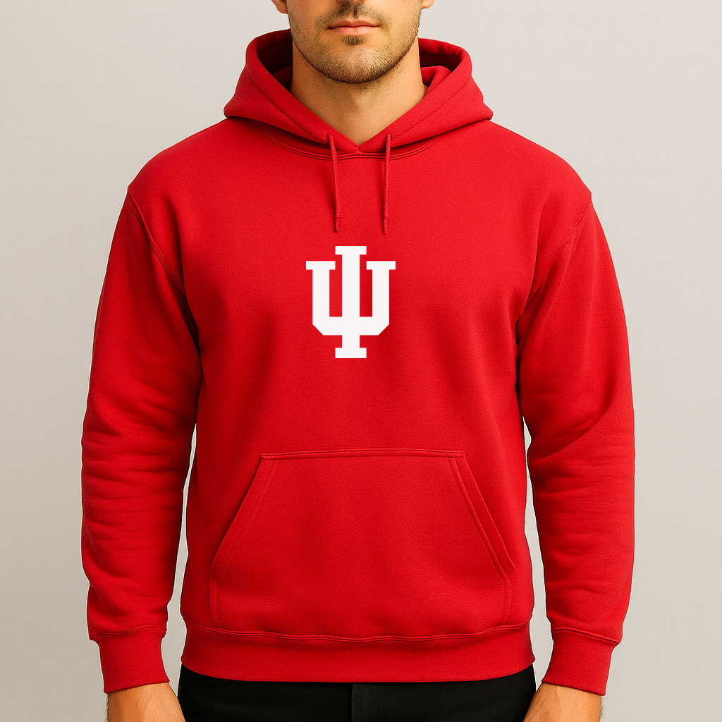 Men's Indiana Hoosiers Logo Pullover Hoodie