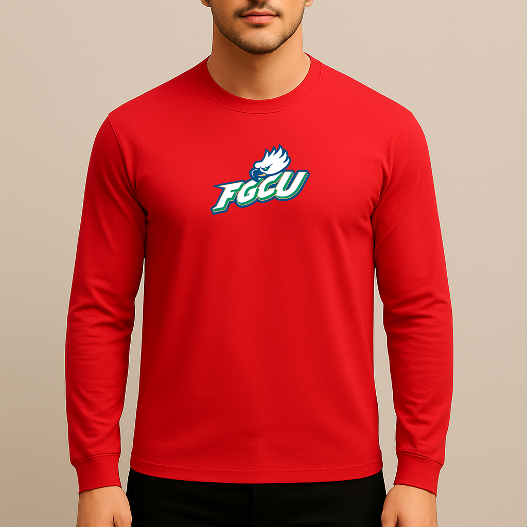 Men's Florida Gulf Coast Eagles Logo Long Sleeve T-Shirt