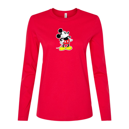 Women's Mickey Mouse Cartoon Long Sleeve T-Shirt