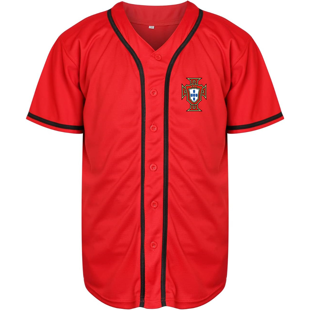 Men's Portugal National Soccer Team Baseball Jersey