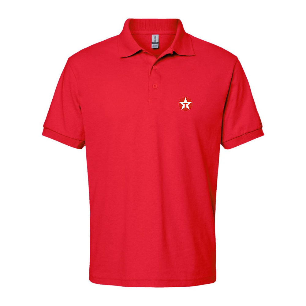 Men's Texaco Logo Gildan Dry Blend Jersey Polo