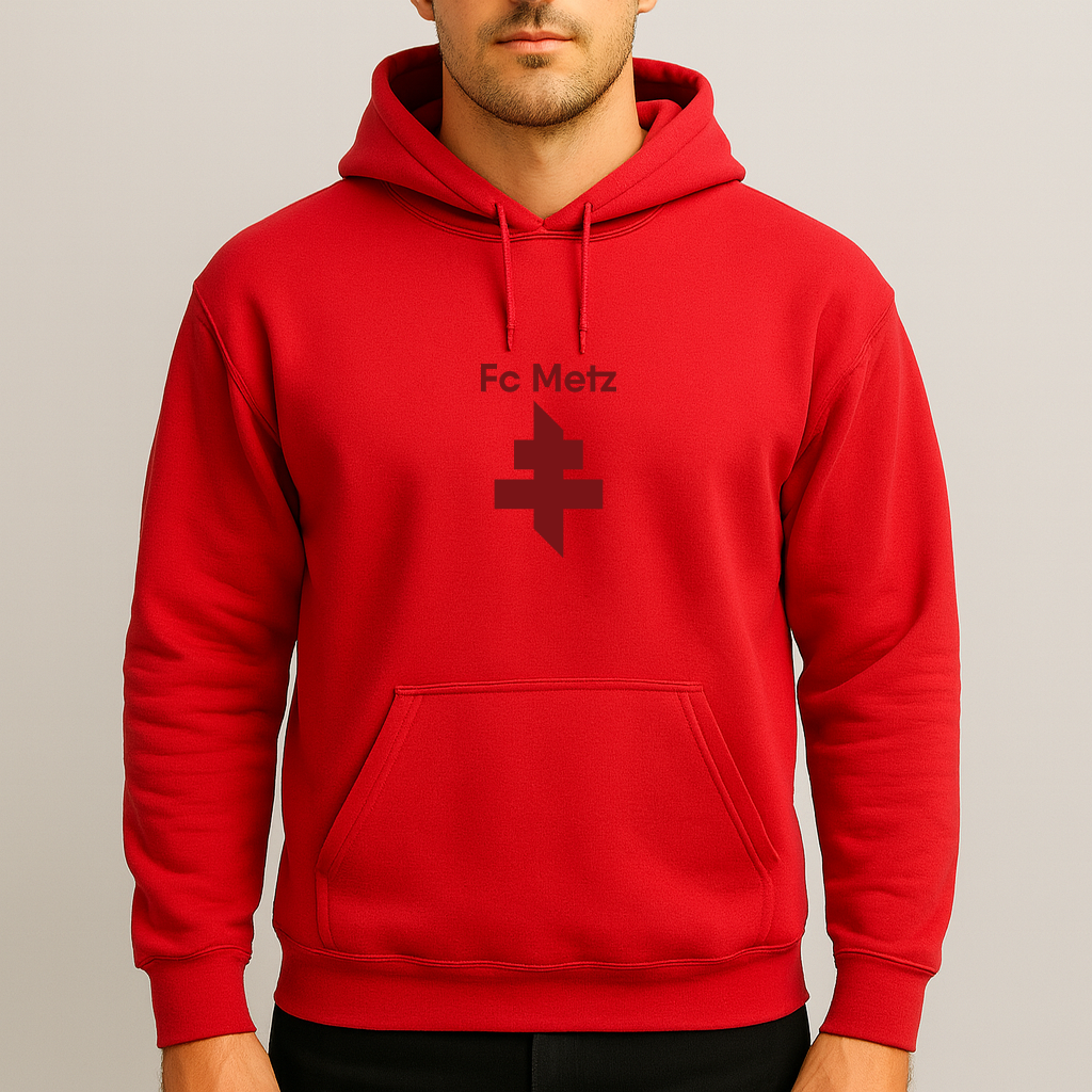 Men's FC Metz Soccer Logo Pullover Hoodie