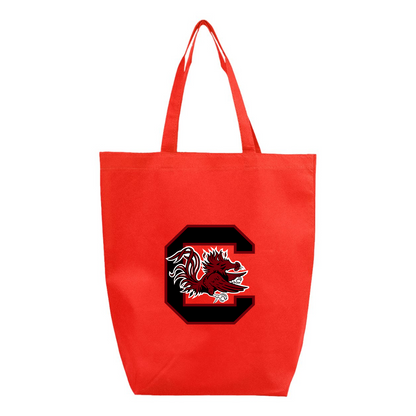 South Carolina Gamecocks Logo Q-Tees Non-Woven Gusset Bottom Tote