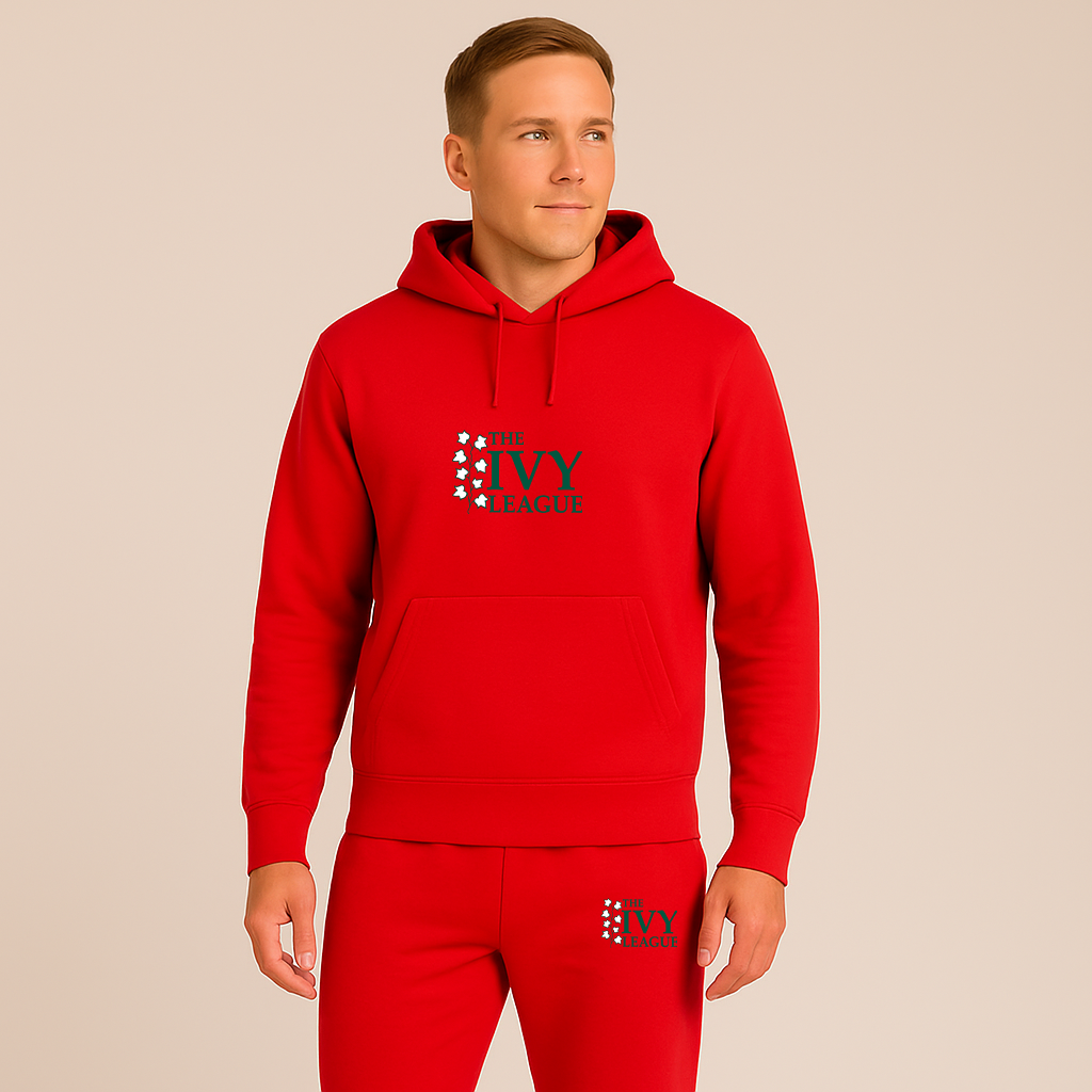 Men's Ivy League Logo Hoodie Joggers Set