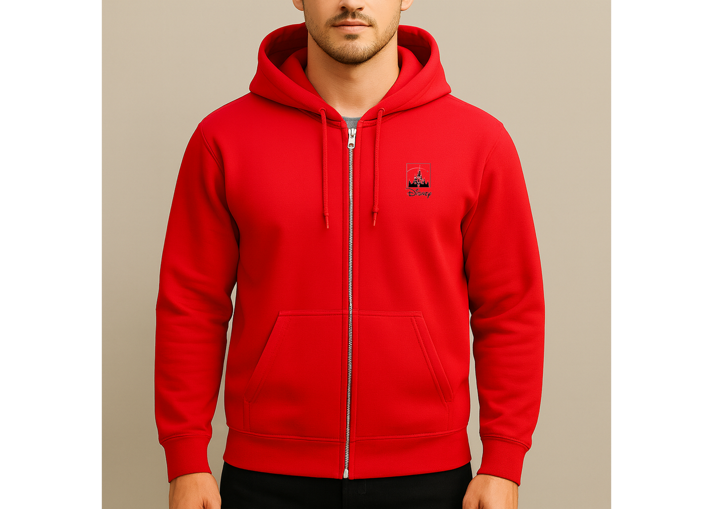 Men's Walt Disney Cartoon  Zipper Hoodie