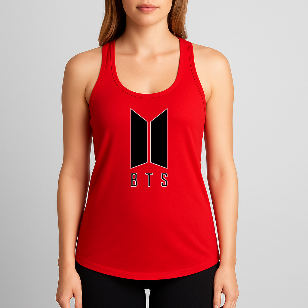 Women's BTS Music Racerback Tank Top