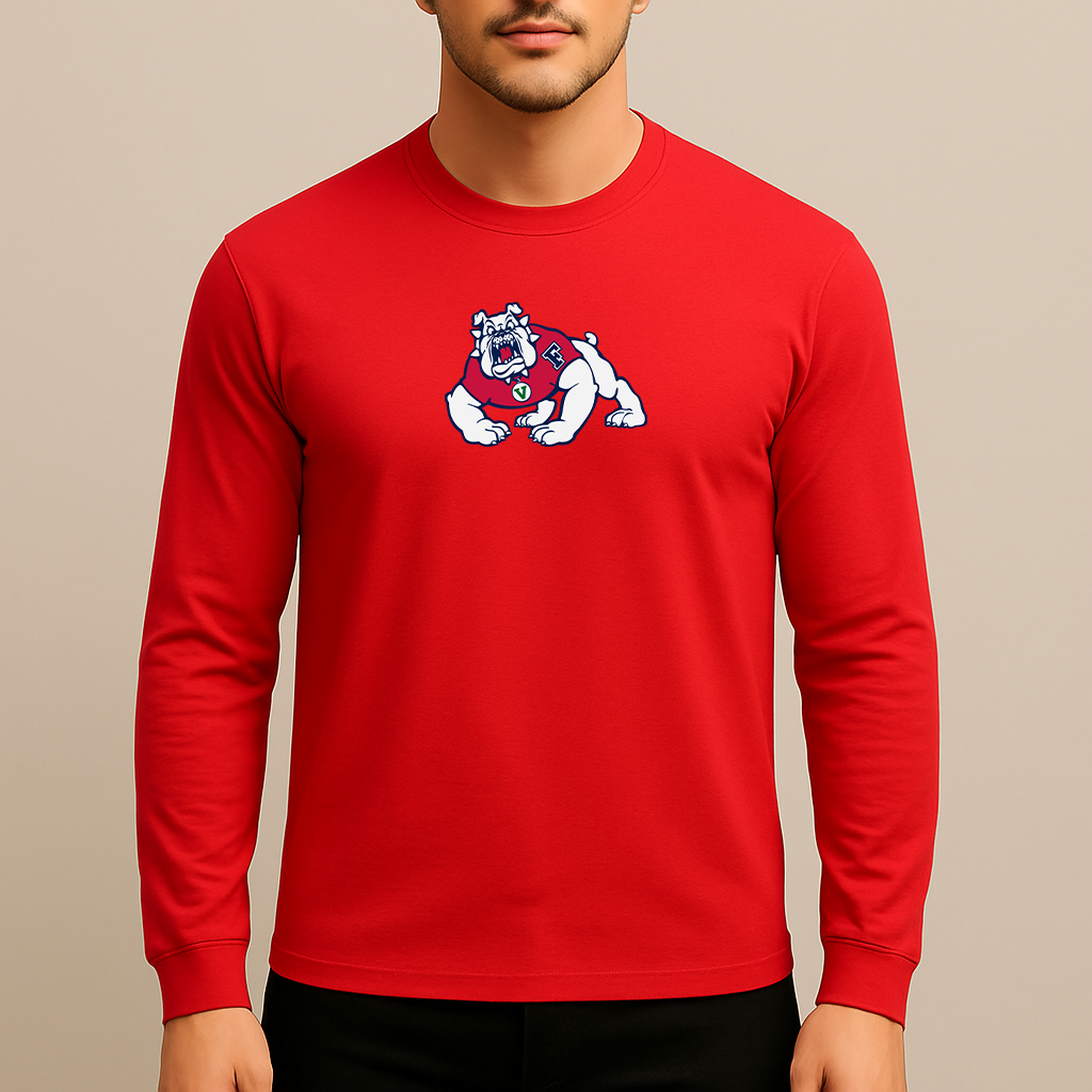 Men's Fresno State Bulldogs Logo Long Sleeve T-Shirt