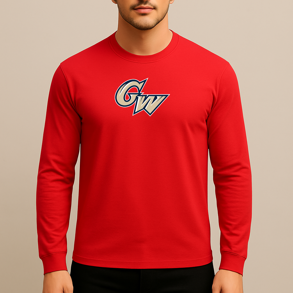 Men's George Washington Colonials Logo Long Sleeve T-Shirt