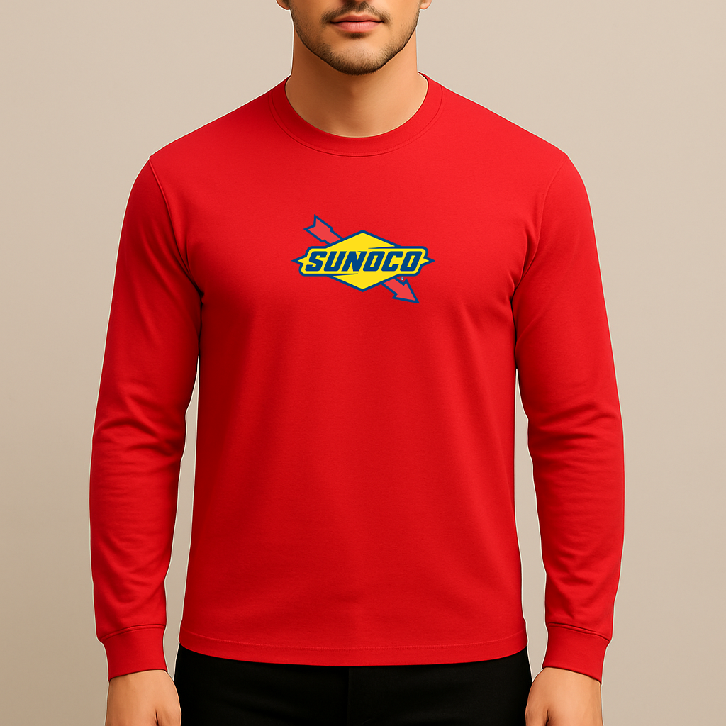 Men's Sunoco Gas Station Long Sleeve T-Shirt