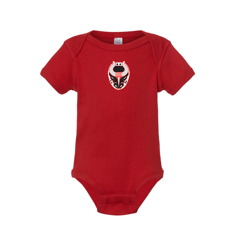 Birmingham Bulls Logo Baby Romper Onesie