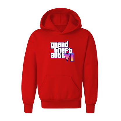 Youth Kids GTA 6 Grand Theft Auto VI Pullover Hoodie Game