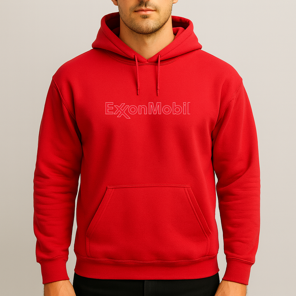 Men's Exxon Mobil Gas Station Pullover Hoodie