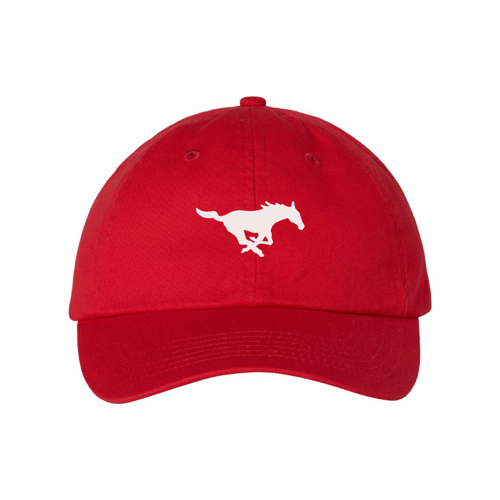 SMU Mustangs Logo  Valucap Adult Bio-Washed Classic Dad Hat