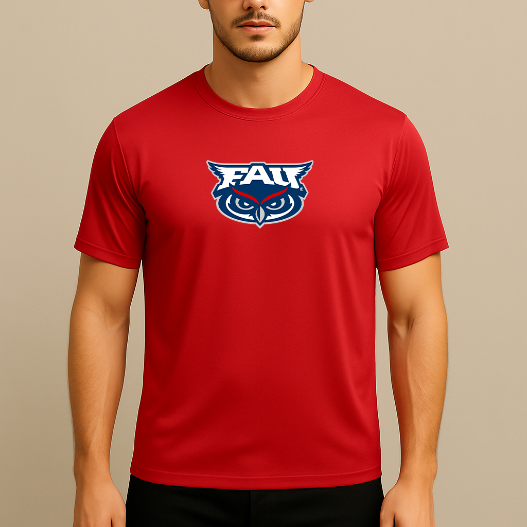 Men's Florida Atlantic Owls Logo Polyester T-Shirt