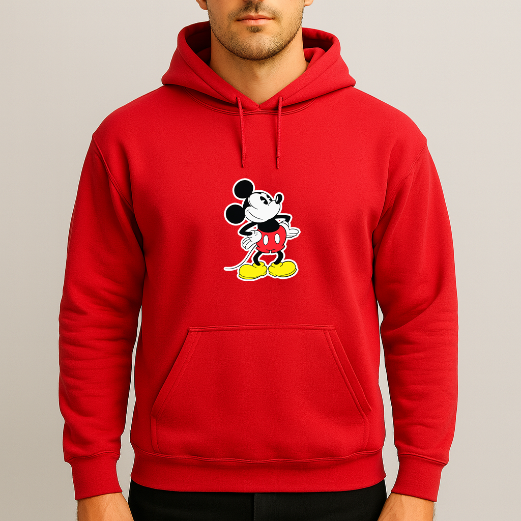 Men’s Mickey Mouse Cartoon Pullover Hoodie